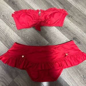 2000s Betsy Johnson strapless bikini